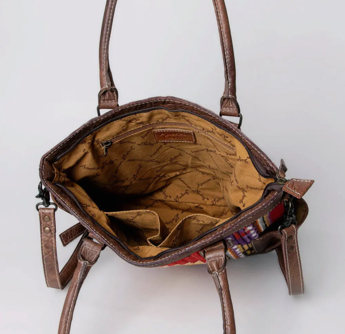 Red Serape Western Tote