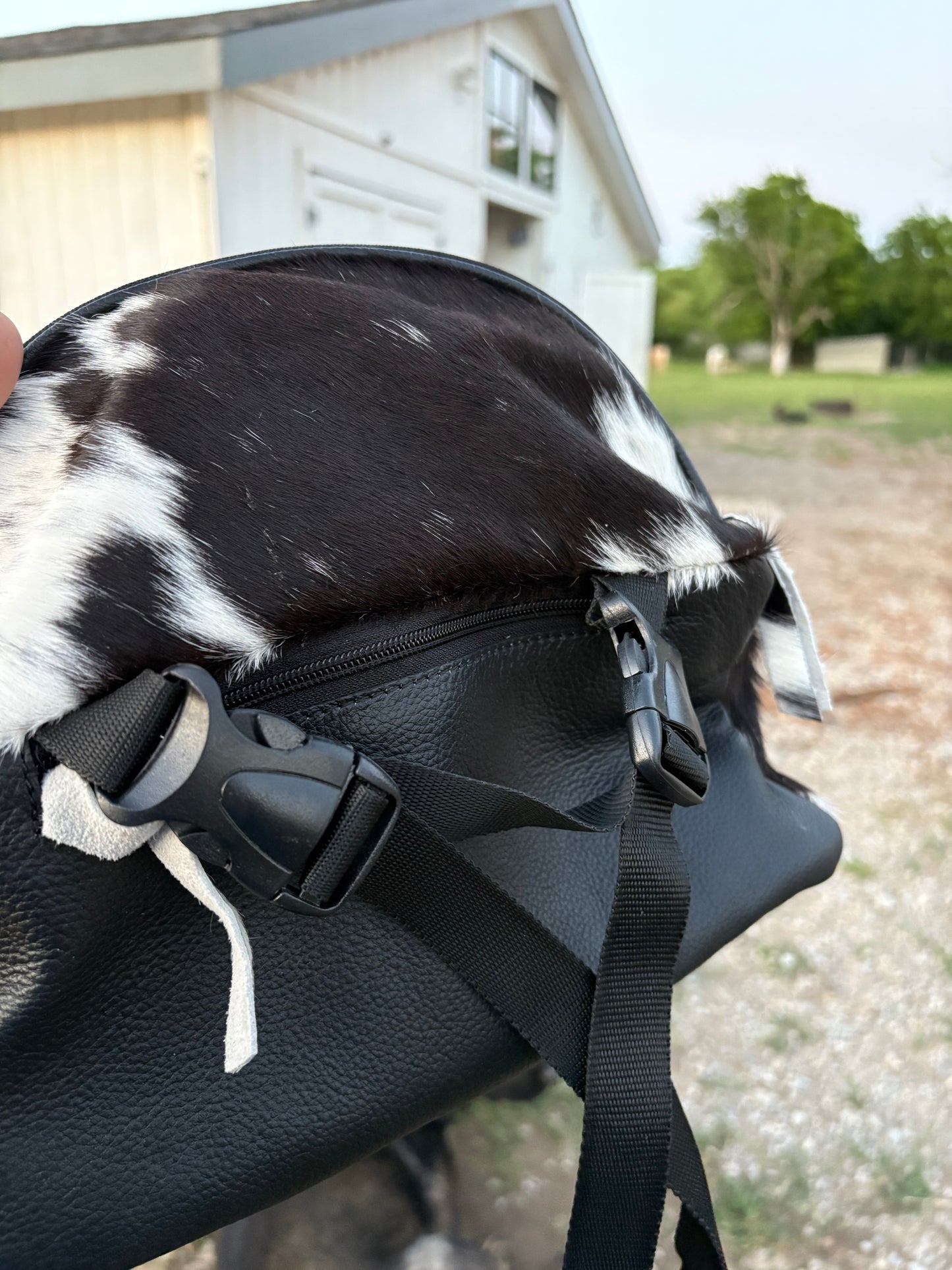 RLP Cowhide Saddle Sack- black (8)