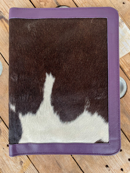 Cowhide + Purple Leather Planner (3)