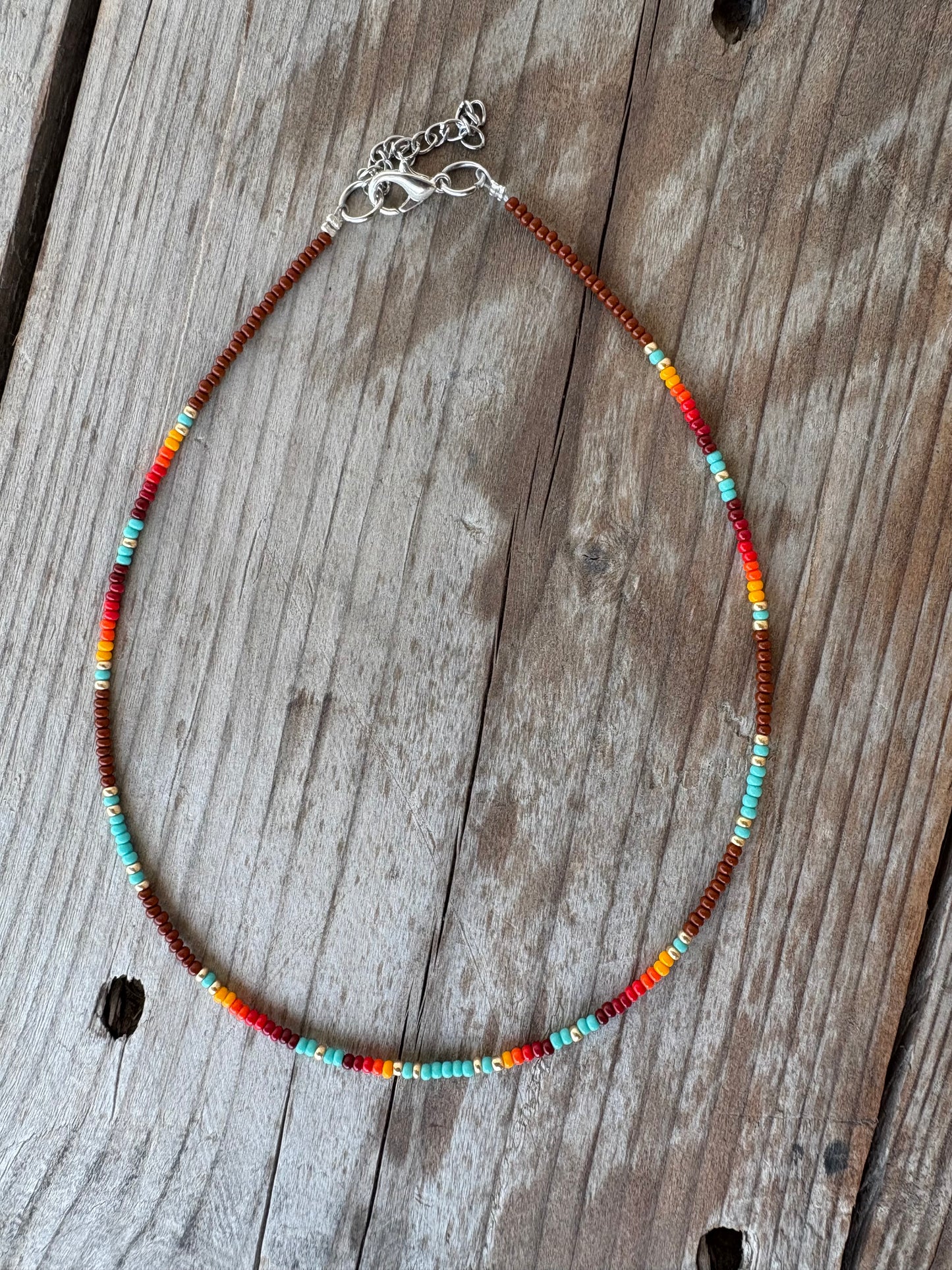 Serape Neutral Color Bead Chokers