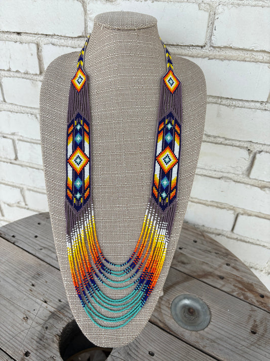 Aztec Necklace + Earrings+ Bracelet
