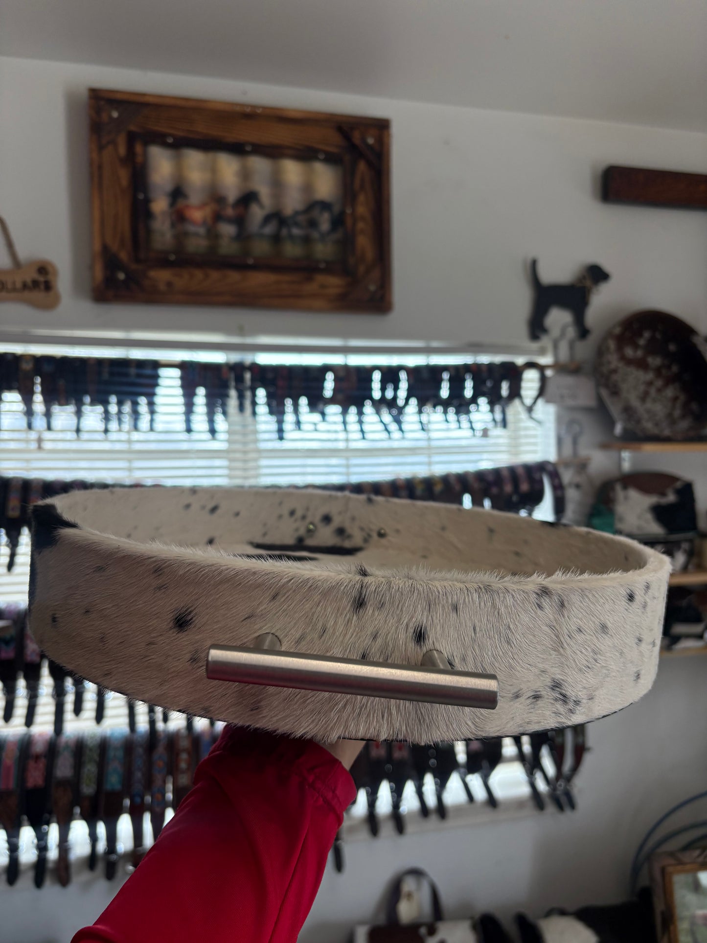 Cowhide Tray - Decor- Medium