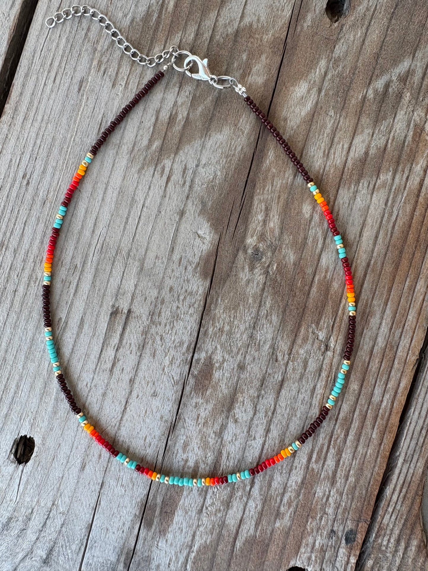 Serape Neutral Color Bead Chokers
