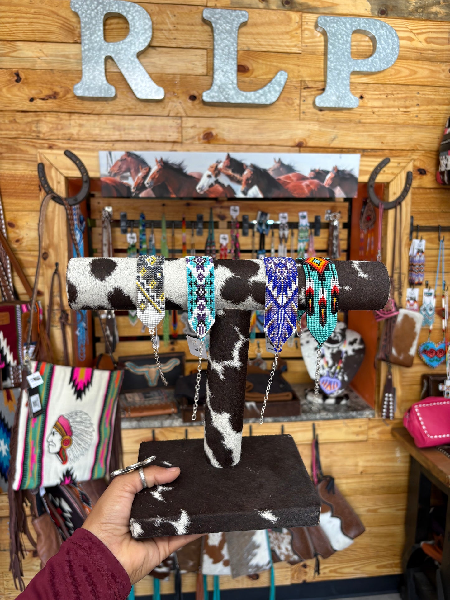 Cowhide Bracelet Display