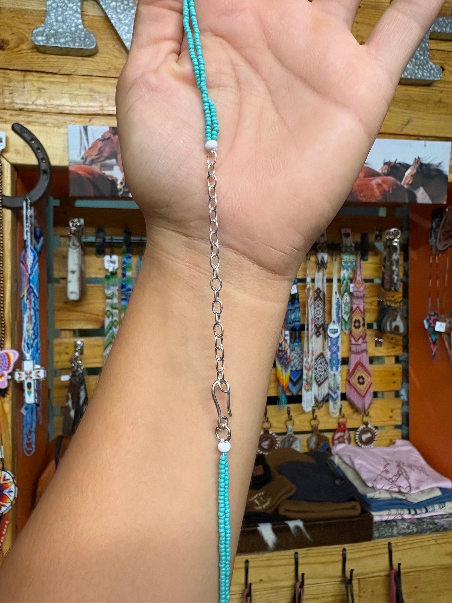 Beaded Cross Necklace