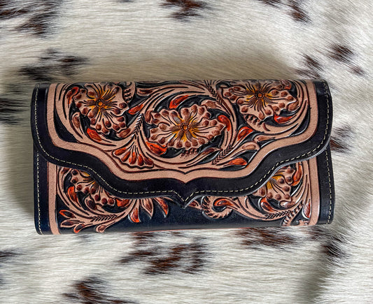 Aztec Ranch Leather & Cowhide Wallet