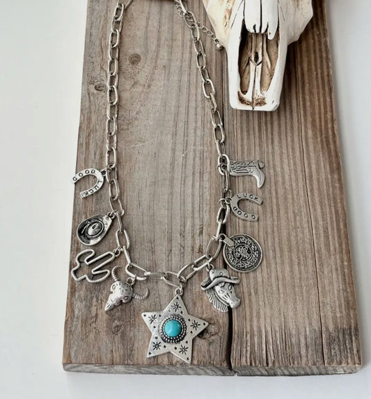 Multi Pendant Chunky Necklace