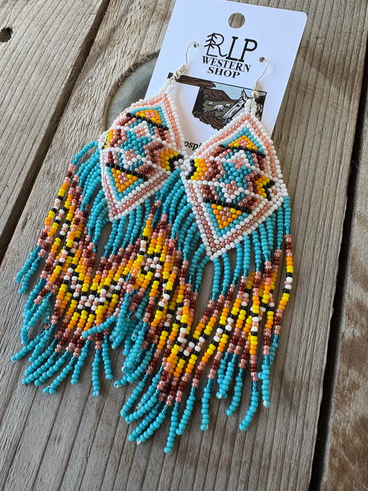 Pretty Pastel Beaded Earrings