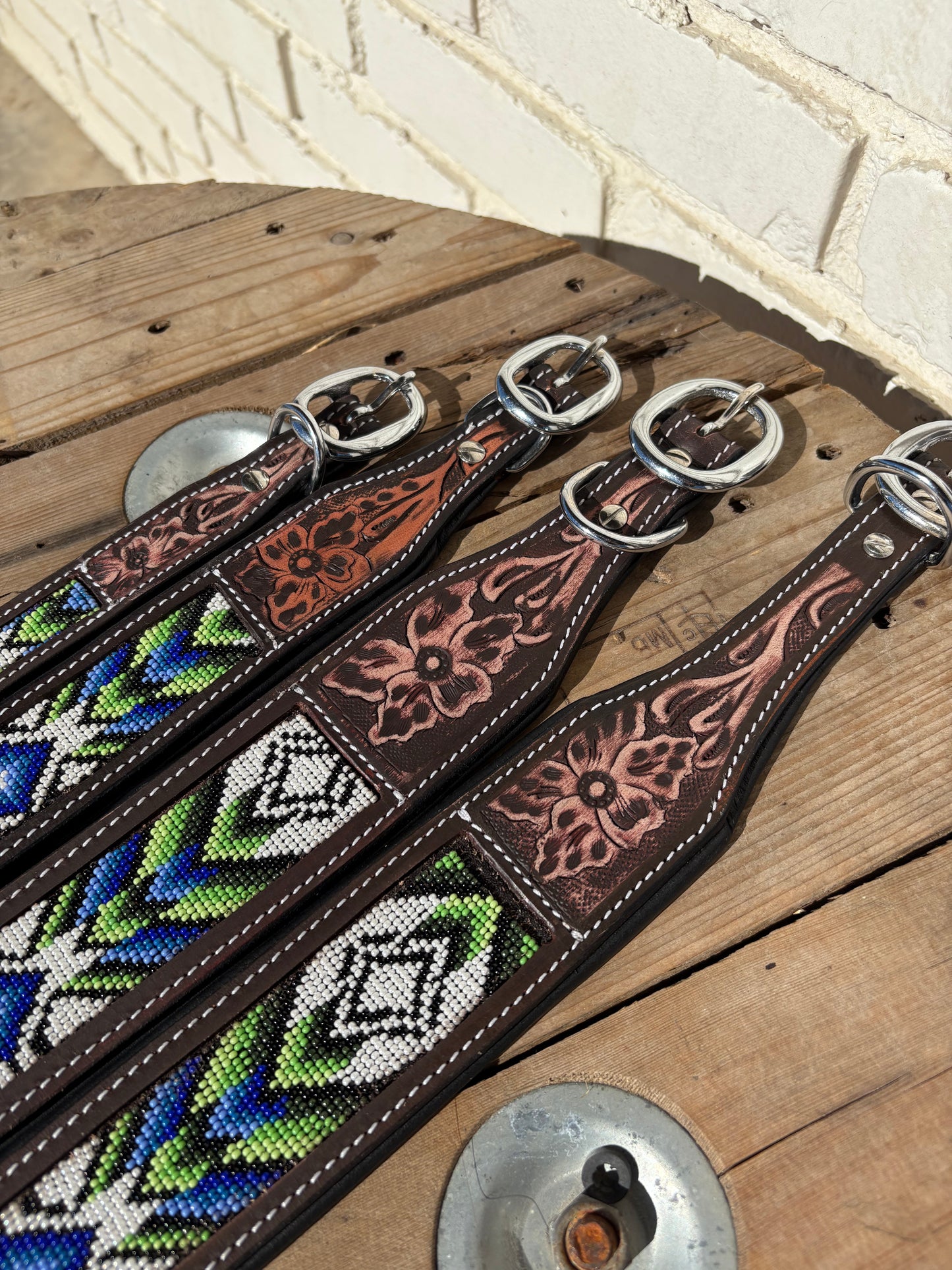 Duke Beaded Dog Collar