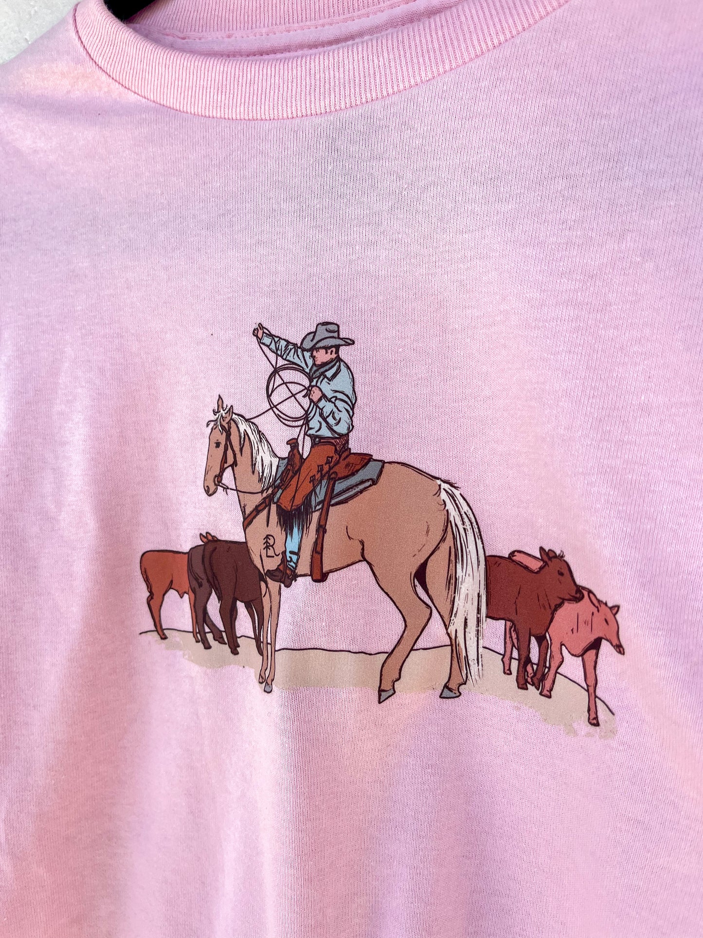 Palomino Cattle drive Tee (pink) XS