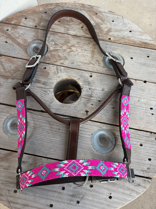Cotton Candy Bead Halter