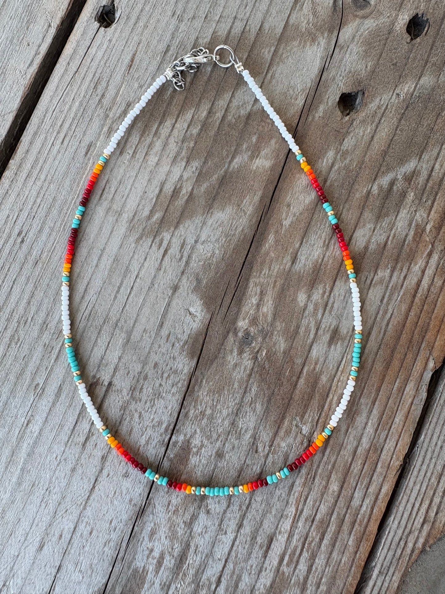 Serape Neutral Color Bead Chokers