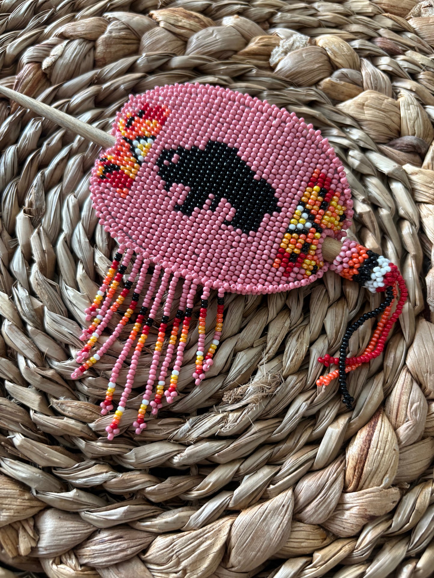 Beaded Barrette - Bison