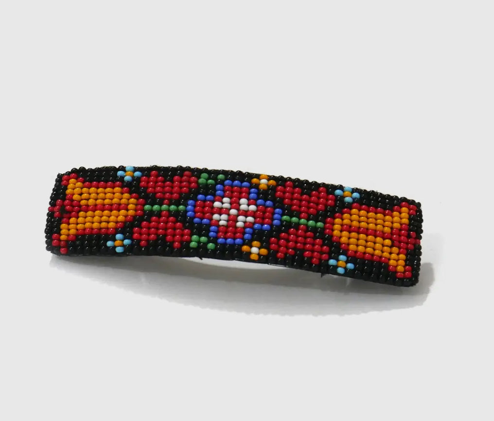 Love Birds Beaded Barrette