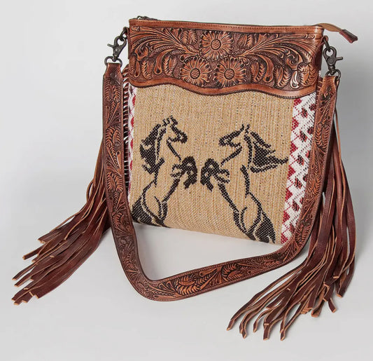 Horses Fringe Crossbody