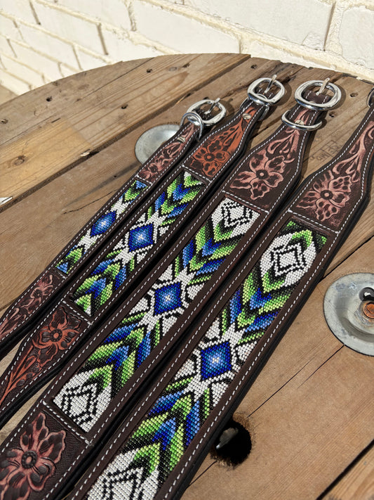 Duke Beaded Dog Collar