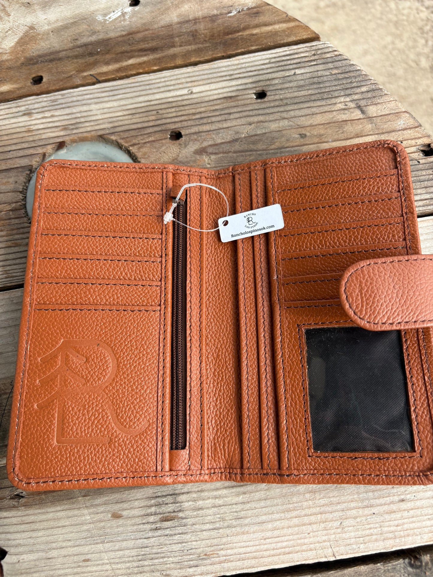 Cowhide Pocket Wallet - tan