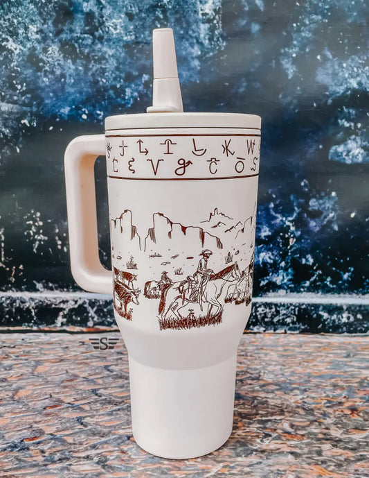 Cattle Drive Tumbler 32oz - Flip Top
