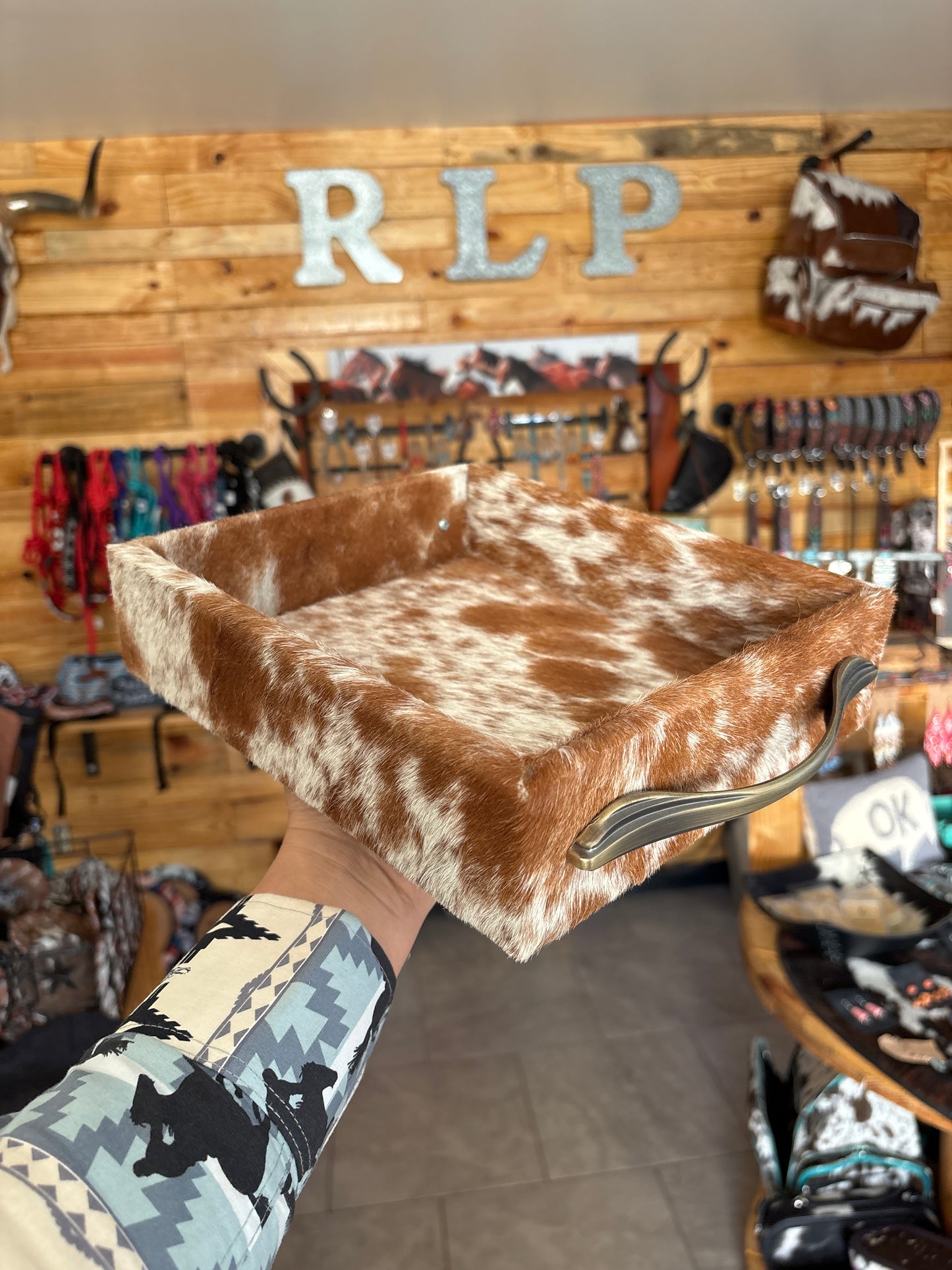 Cowhide Tray - 10.25 x 8.75”