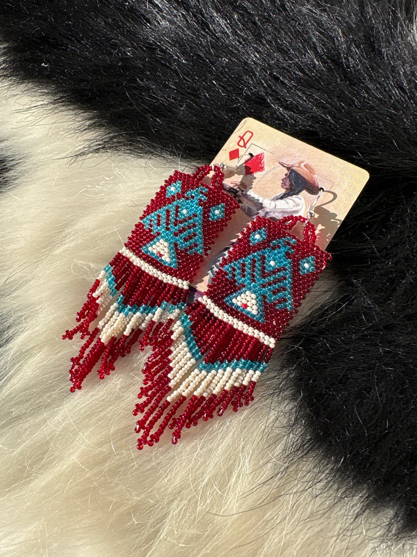 Thunderbird Beaded Earrings