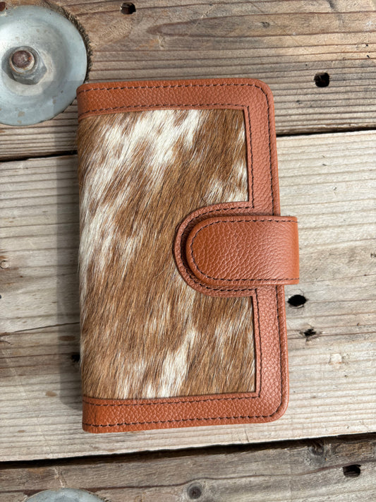 Cowhide Pocket Wallet - tan