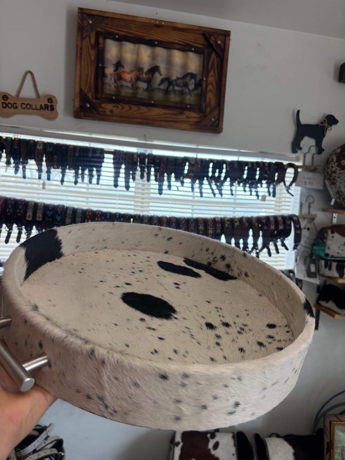 Cowhide Tray - Decor- Medium