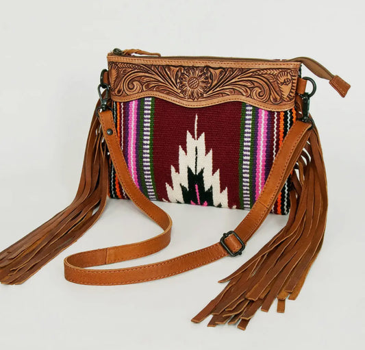 Wool Saddle Blanket Crossbody