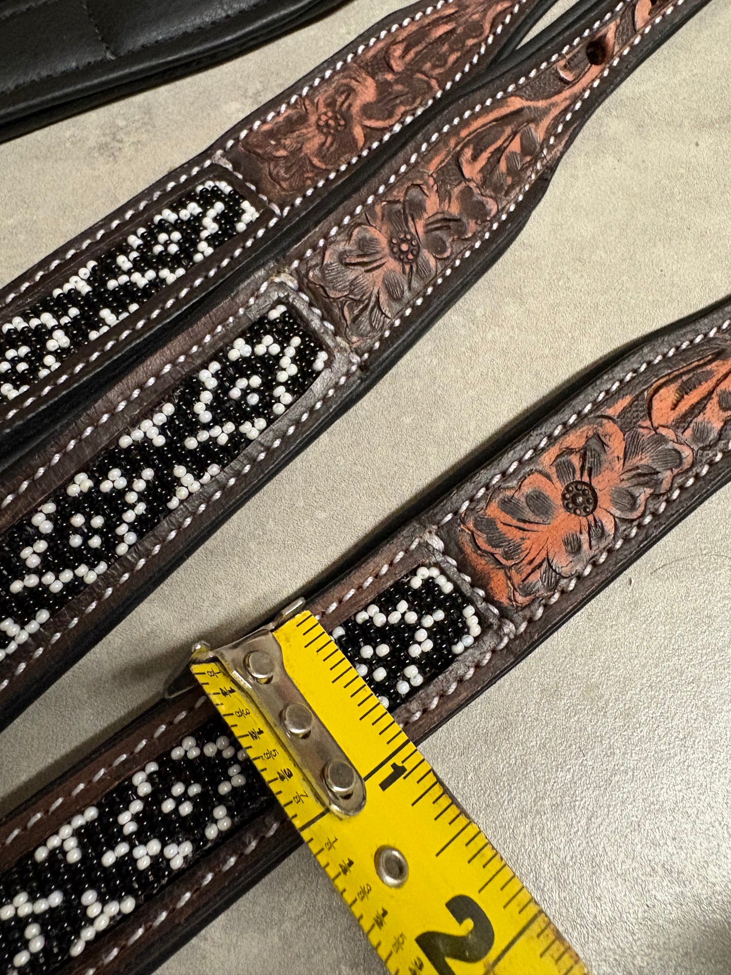 Yin & Yang Beaded Dog Collar