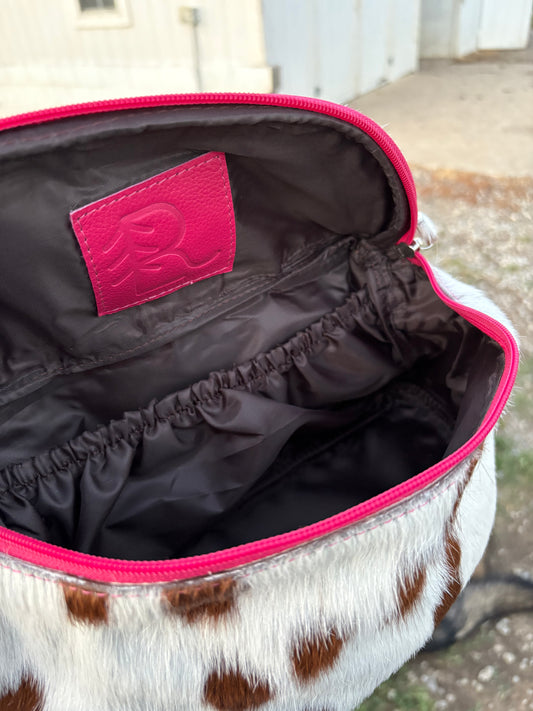 RLP Cowhide Saddle Sack- pink (9)