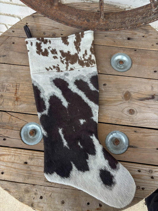 Cowhide Stocking - Brown Leather