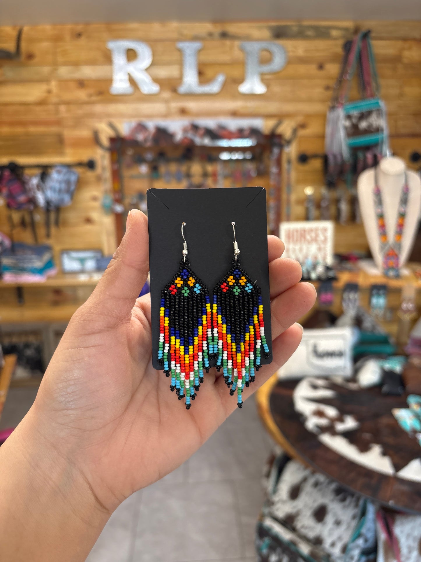 Love Birds Beaded Earrings (matching)