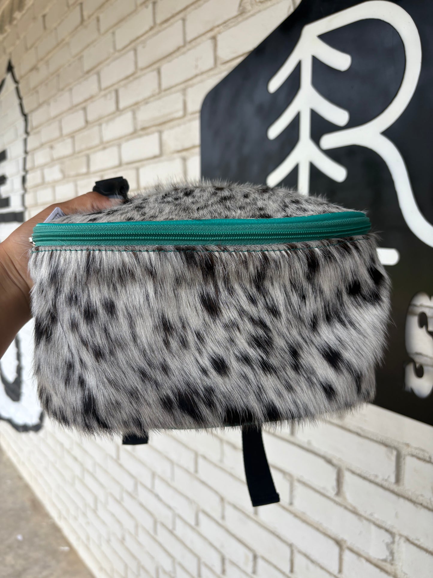 RLP Cowhide Saddle Sack- turquoise (3)