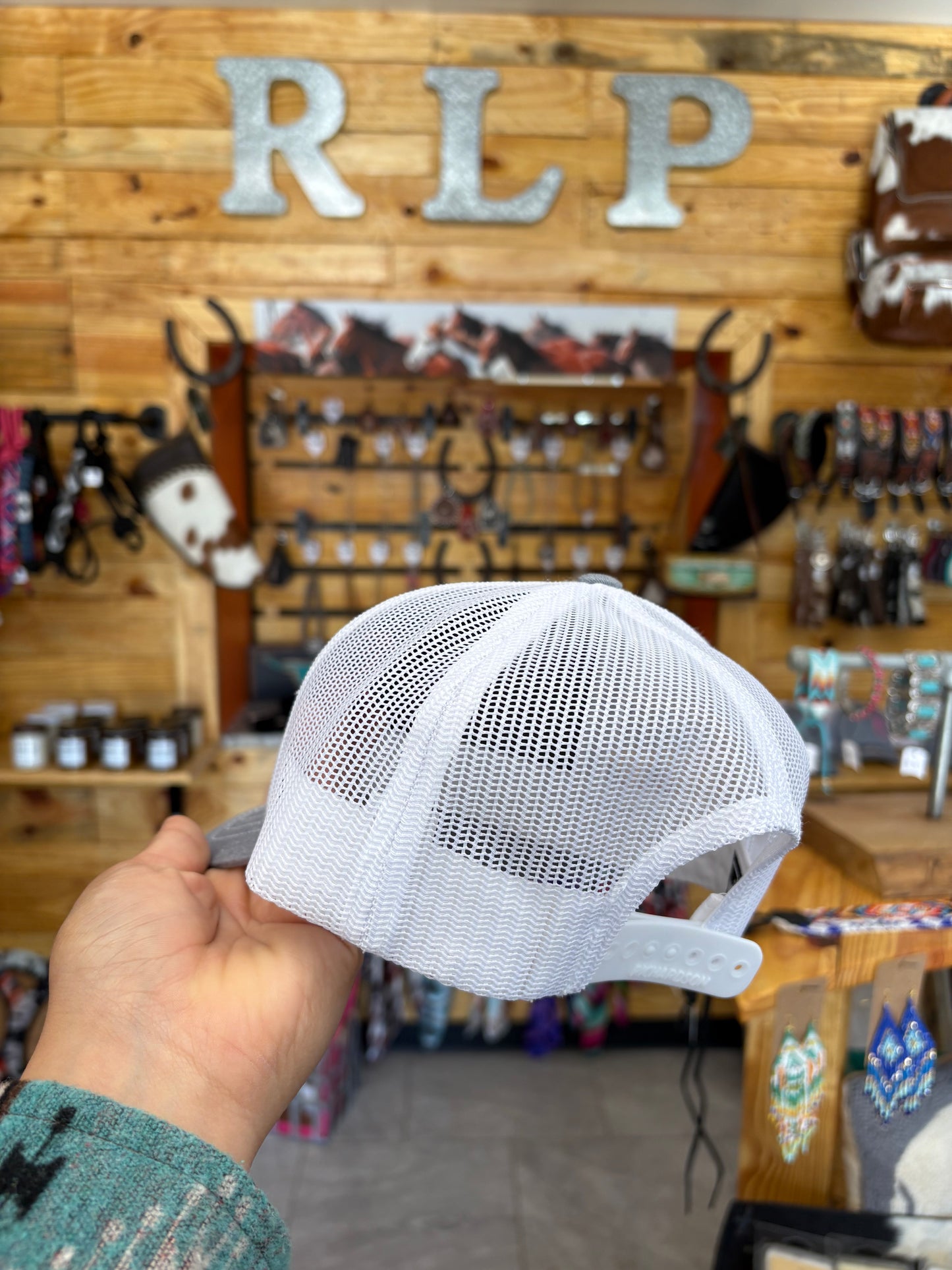 RLP Brand Hat - YOUTH (grey/pink)