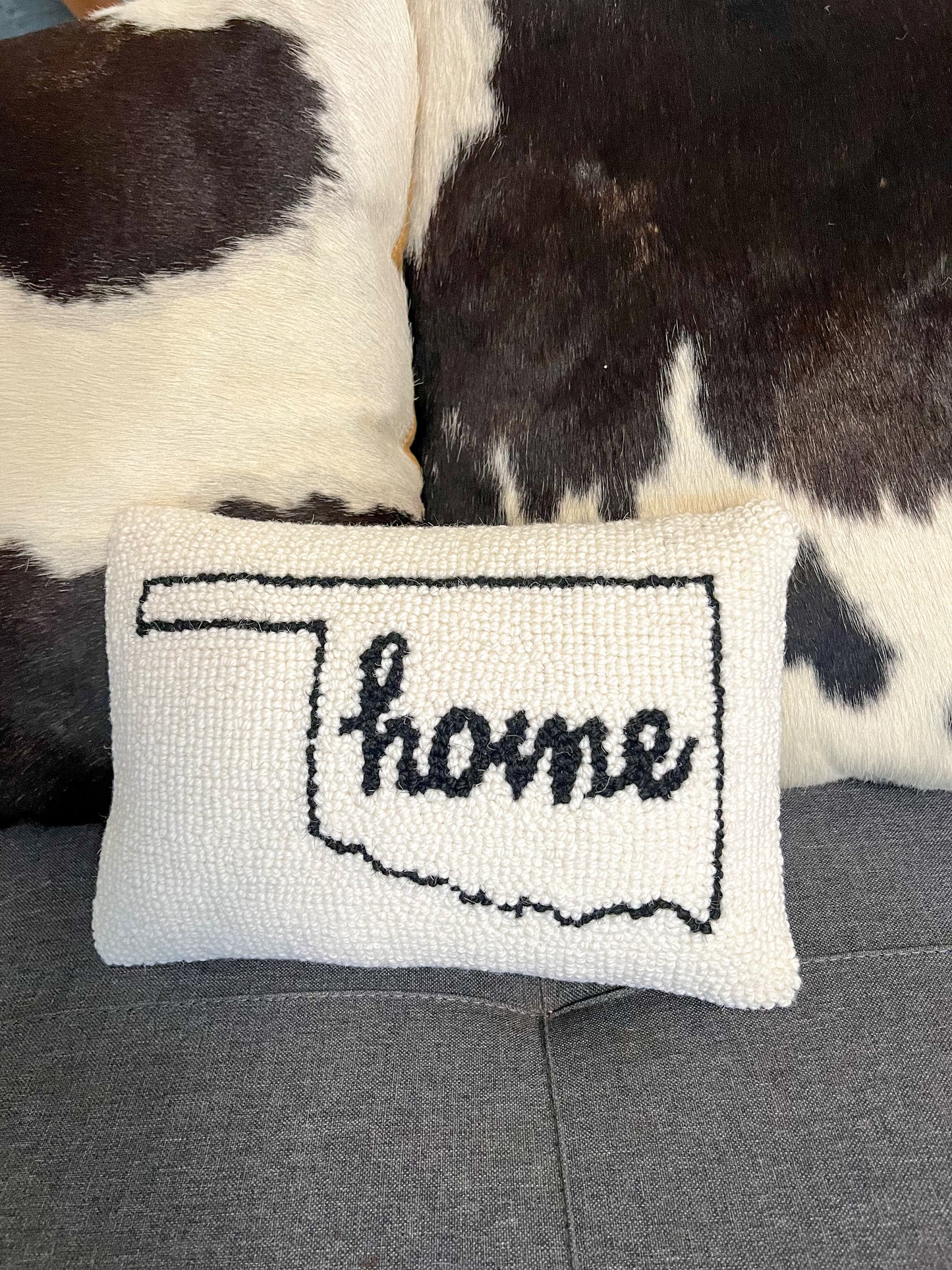 Okie HOME Wool Throw Pillow