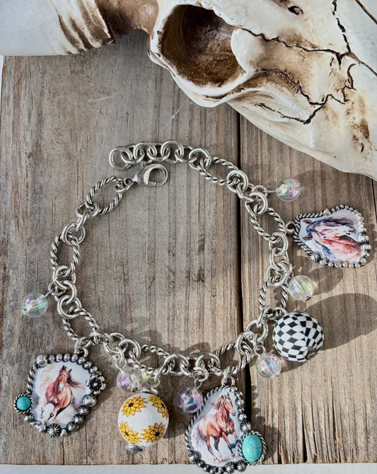 Horses Charm bracelet