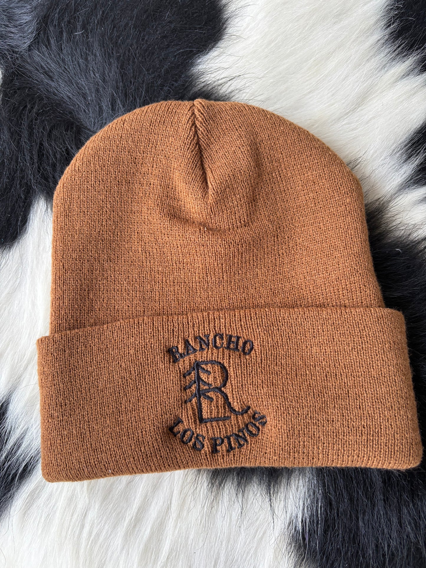 RLP Beanie - Brown + Black