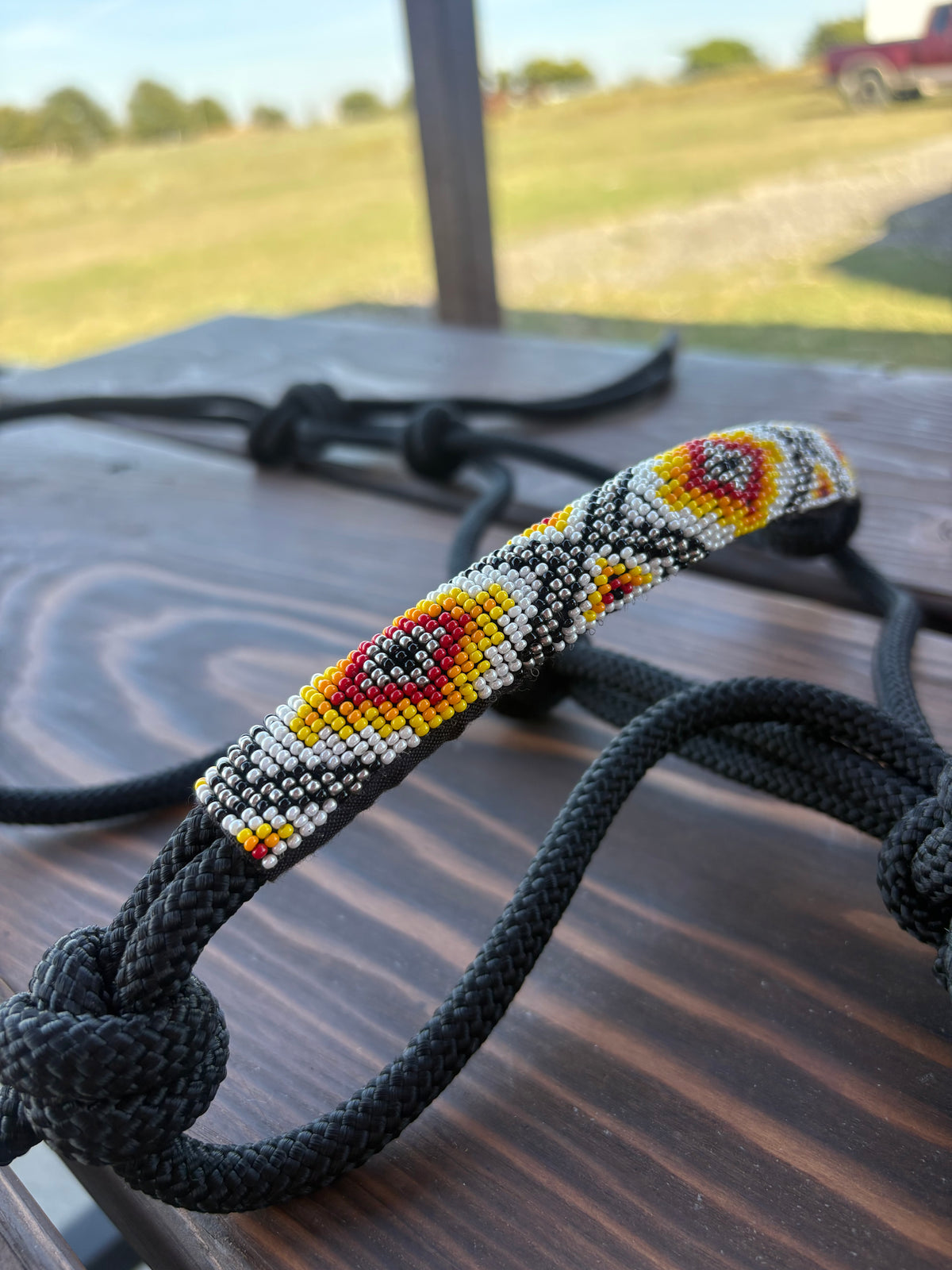 Horse Rope Halter - Black