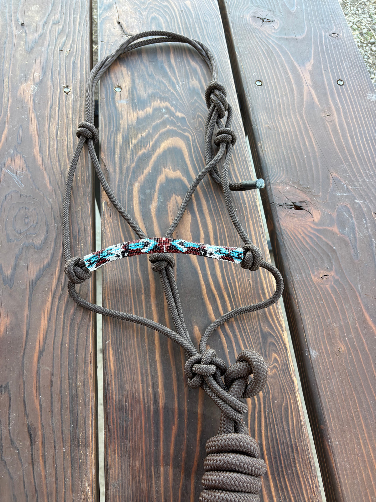 Horse Rope Halter - Brown