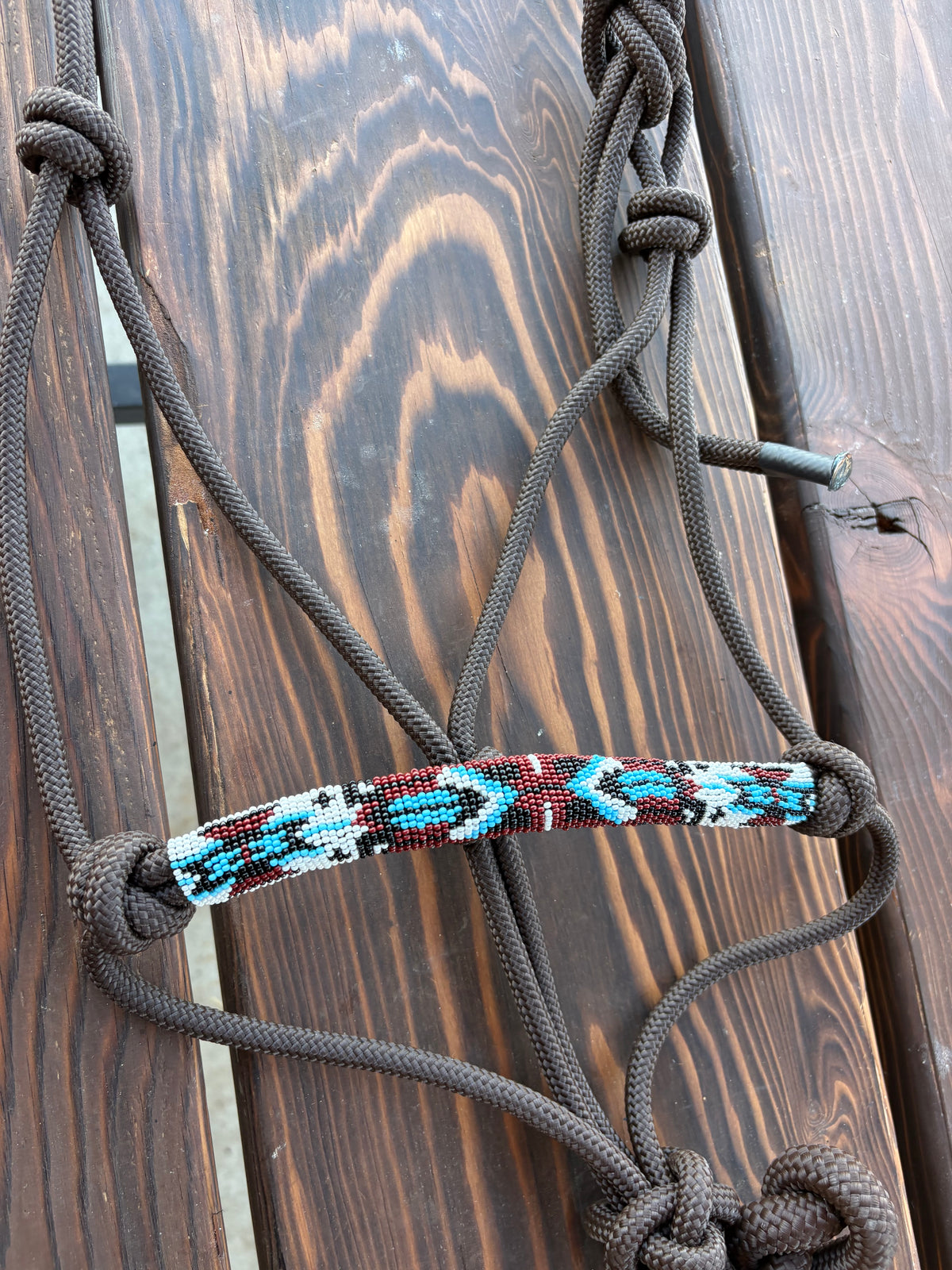 Horse Rope Halter - Brown