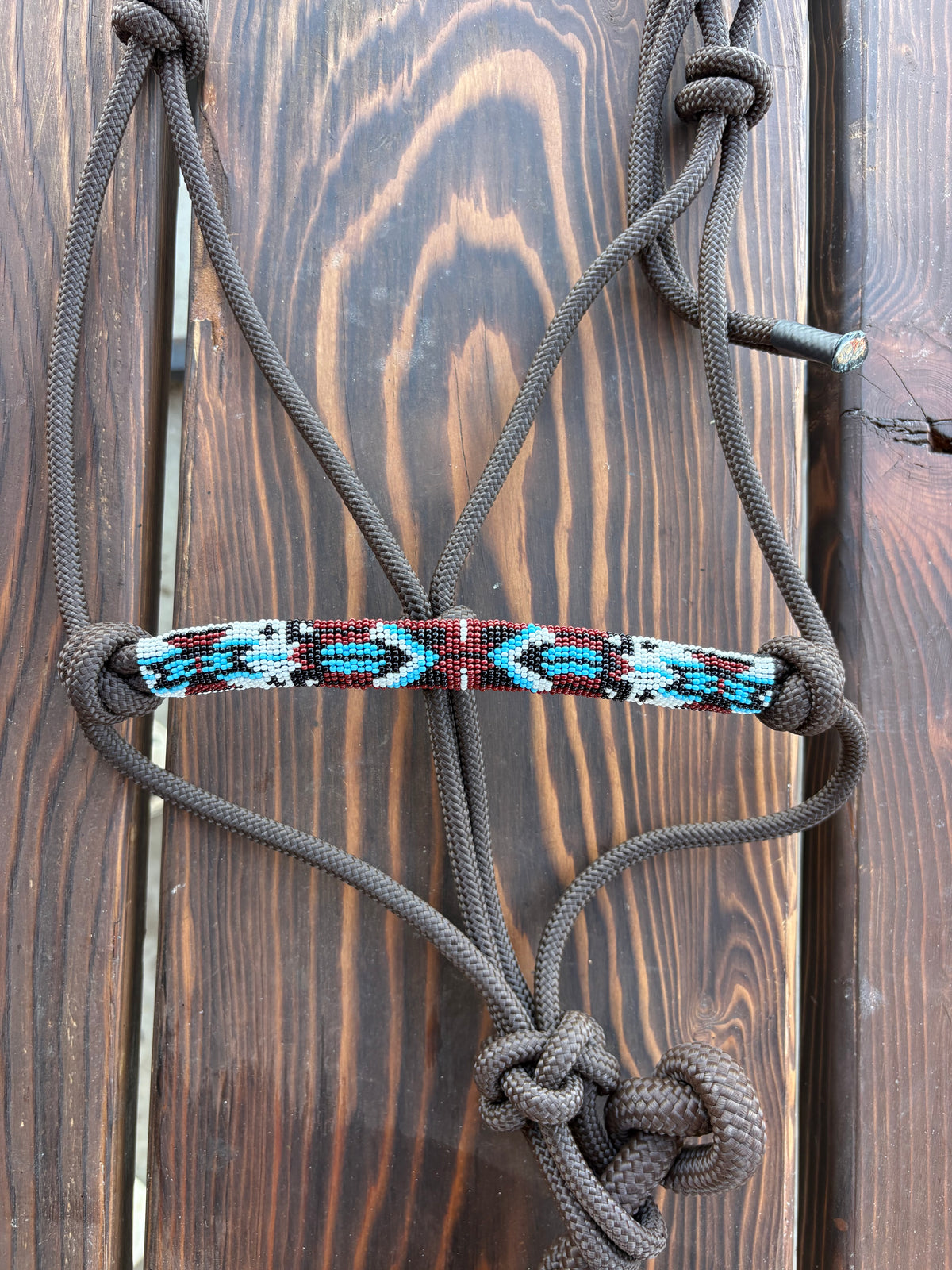 Horse Rope Halter - Brown