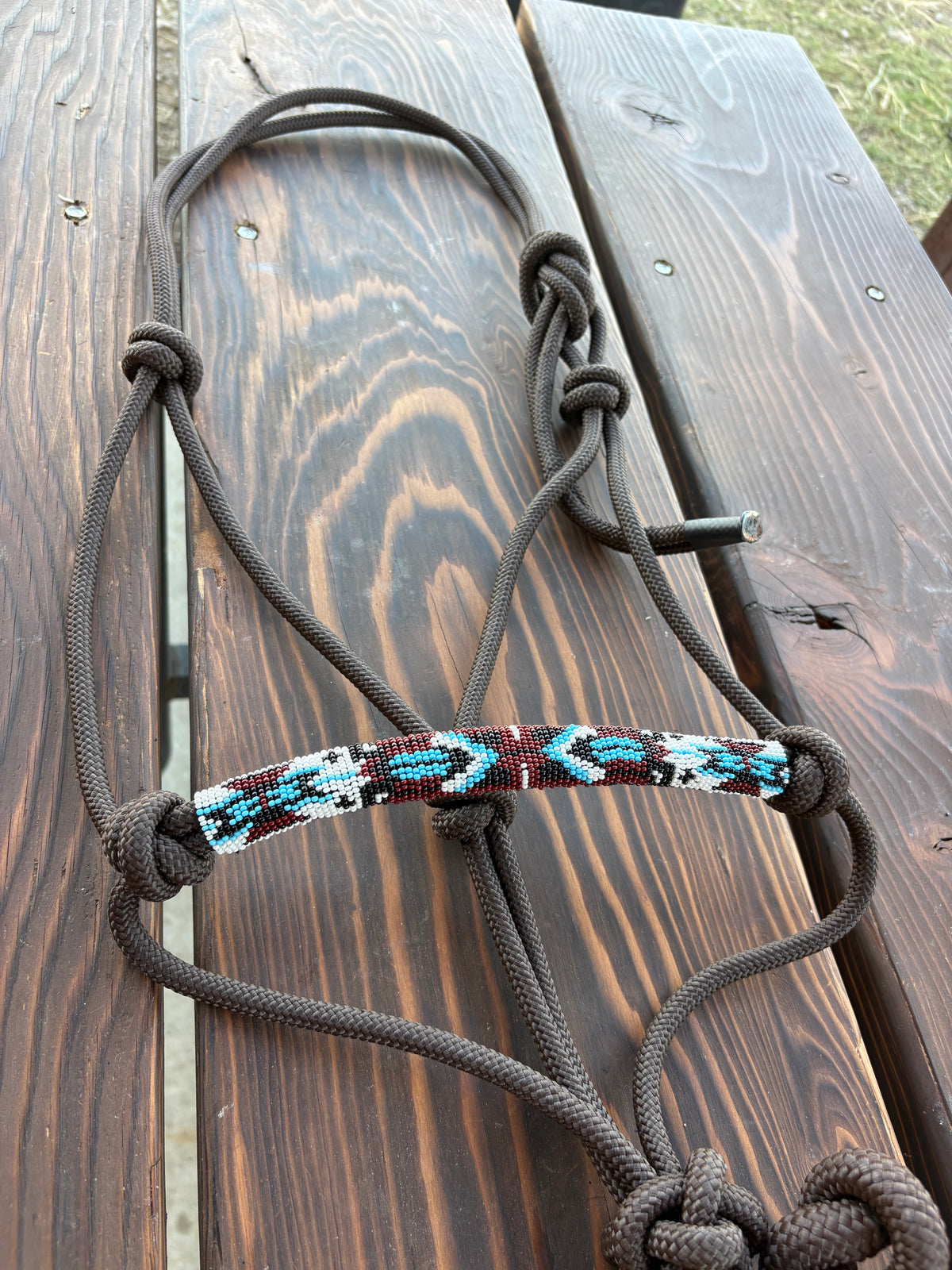 Horse Rope Halter - Brown