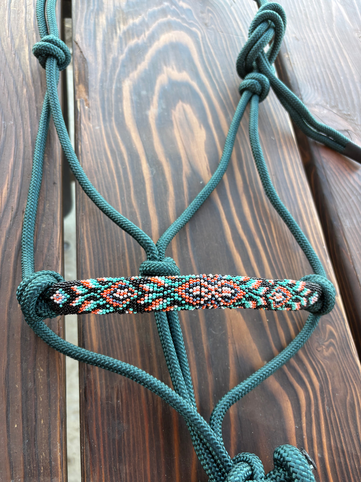 Horse Rope Halter - Forest Green