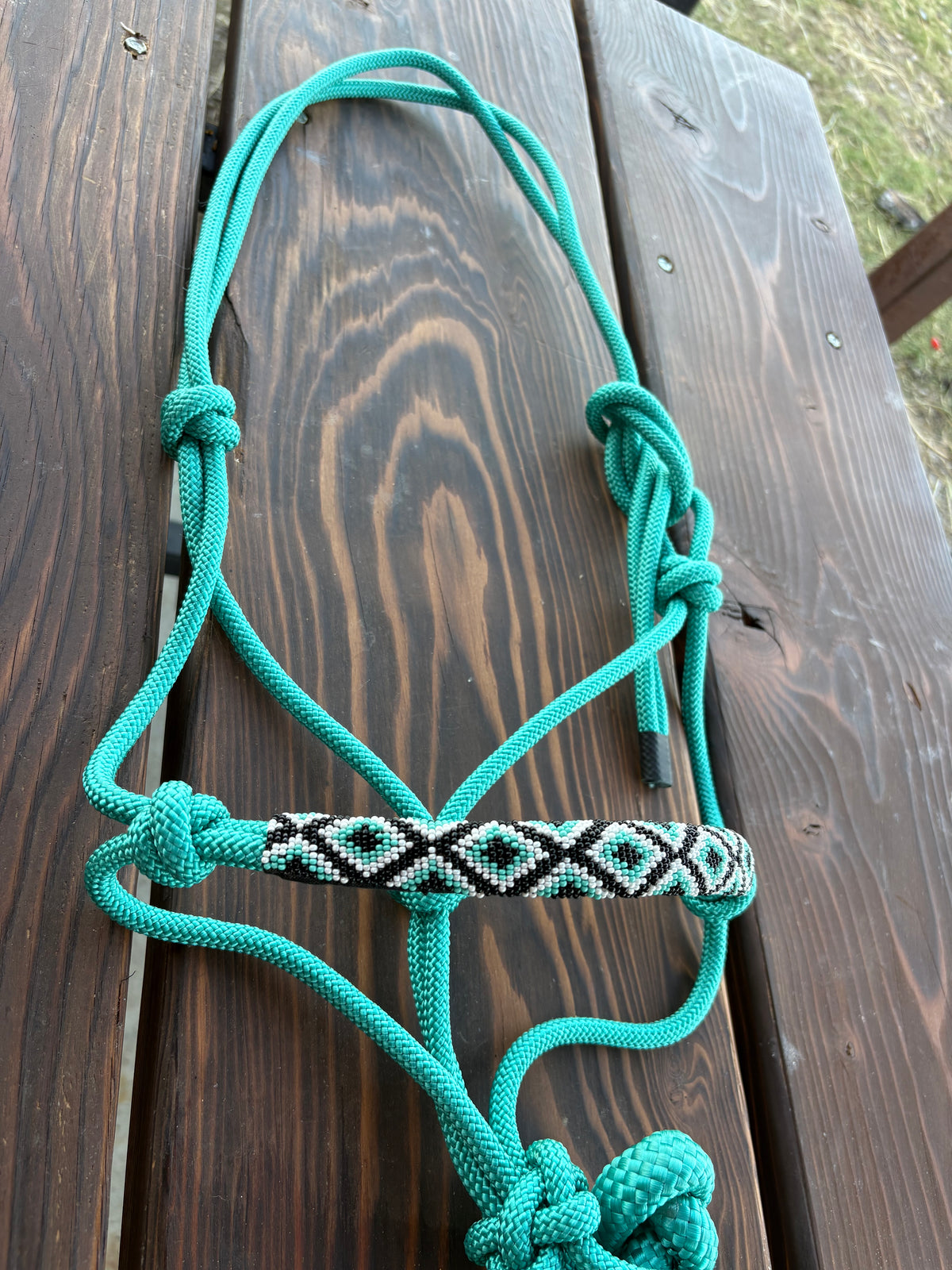Horse Rope Halter - Turquoise