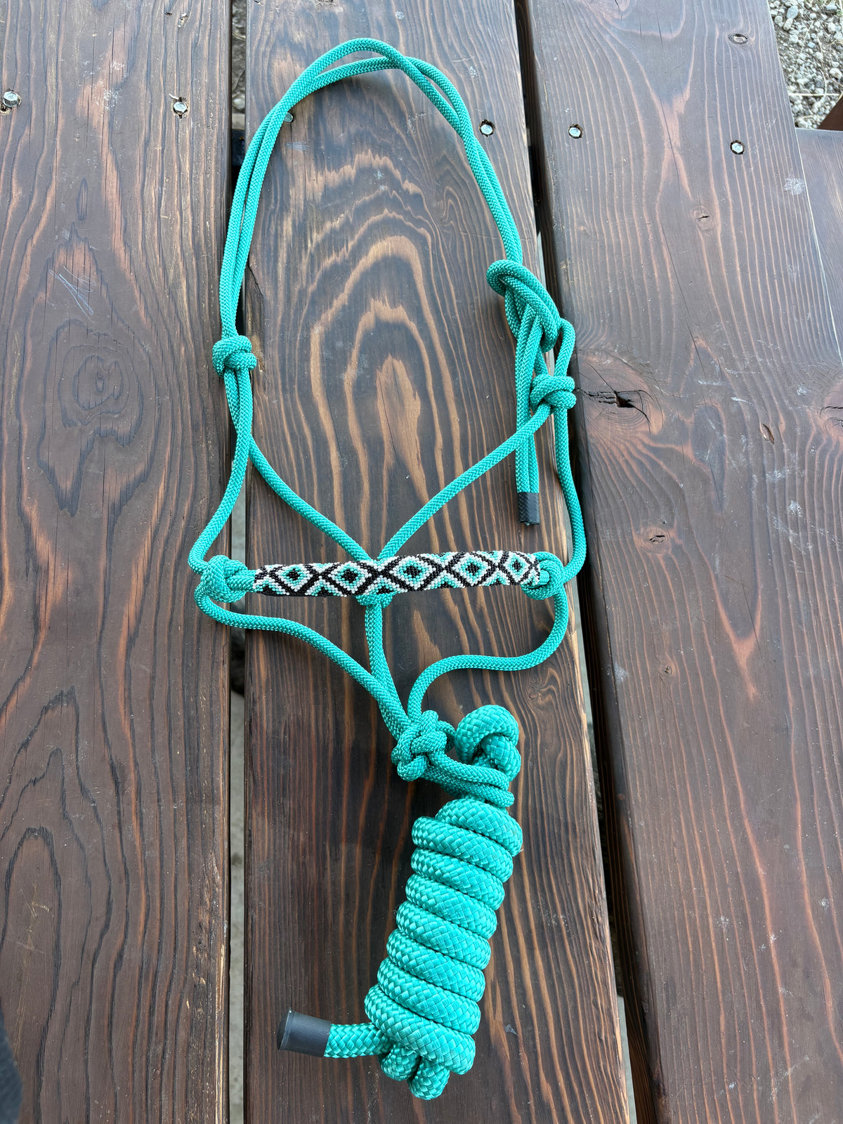Horse Rope Halter - Turquoise