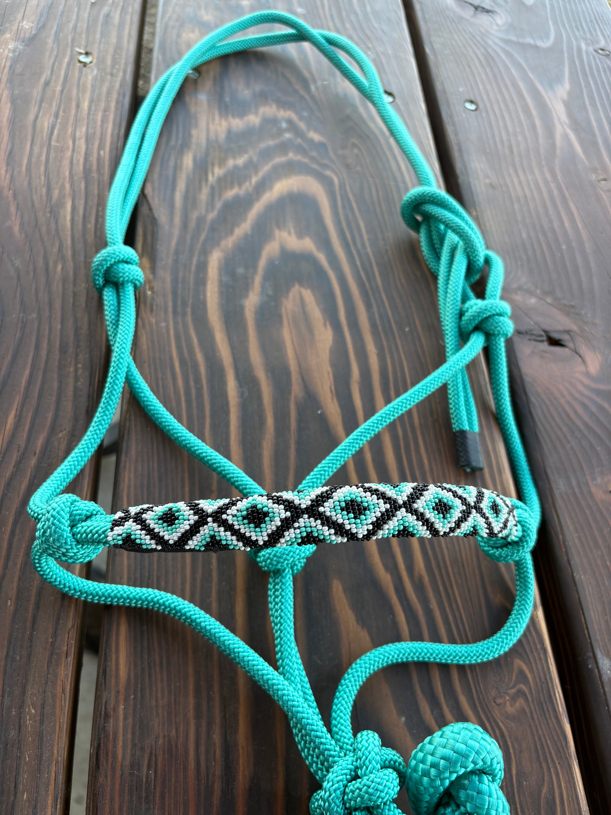 Horse Rope Halter - Turquoise