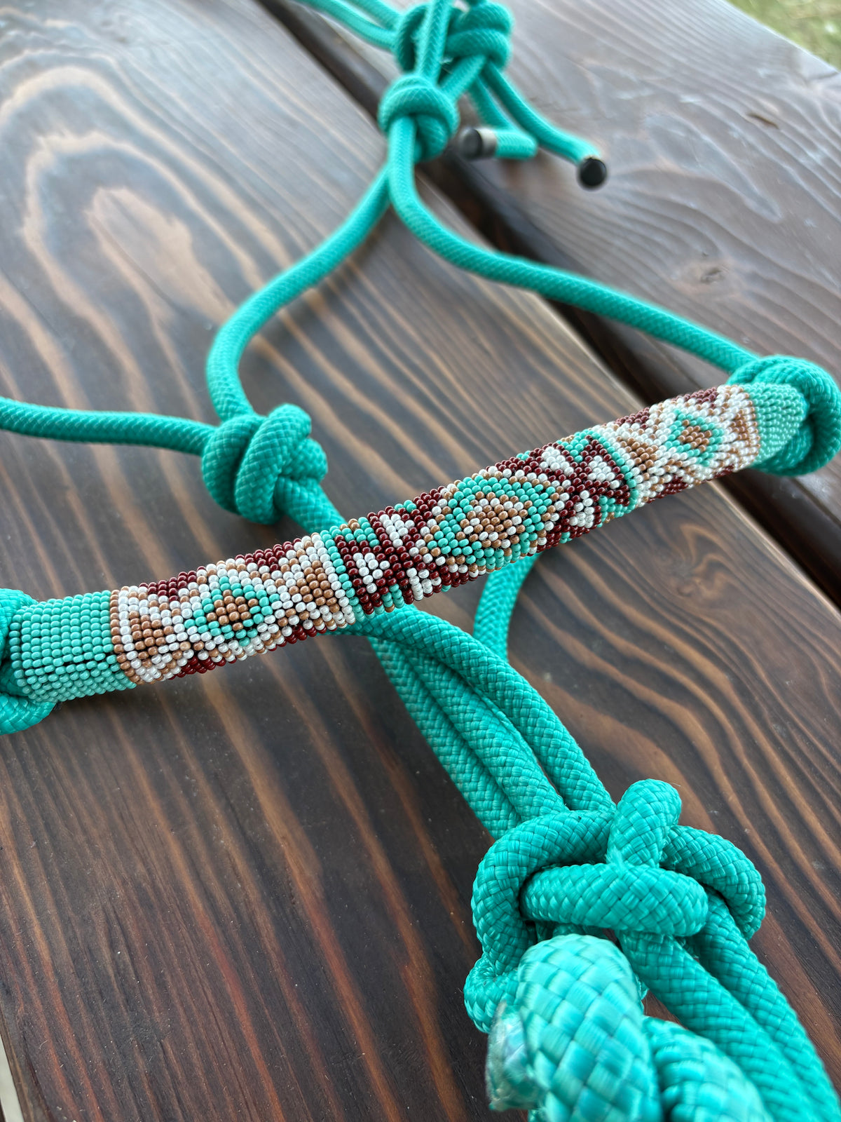 Horse Rope Halter - Turquoise