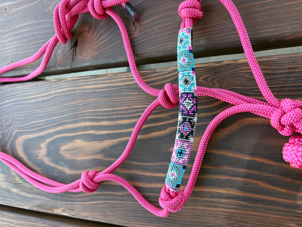 Horse Rope Halter - Pink