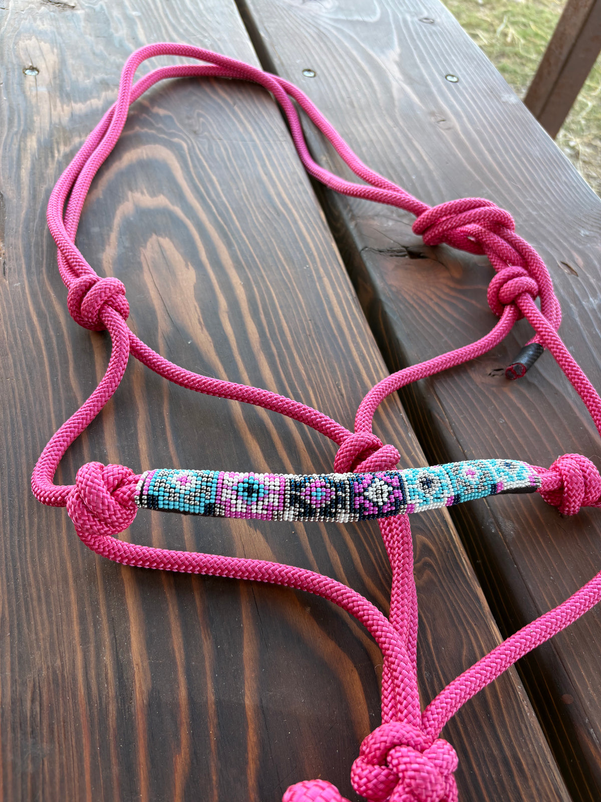 Horse Rope Halter - Pink