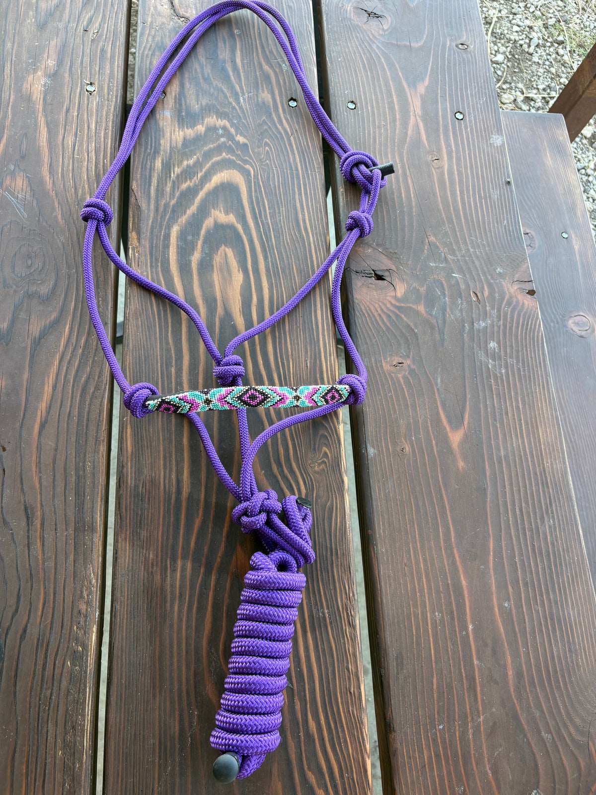 Horse Rope Halter - Purple