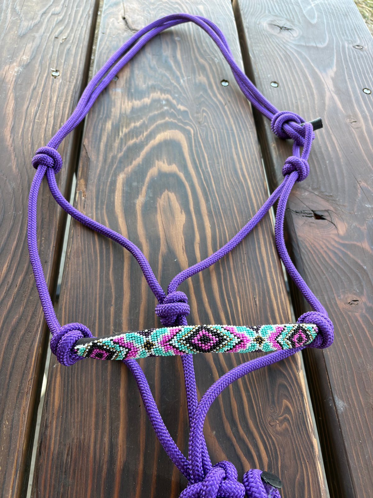 Horse Rope Halter - Purple